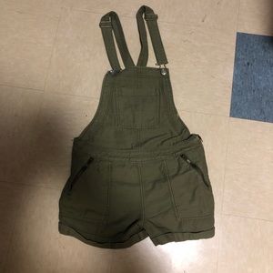 Olive green overalls